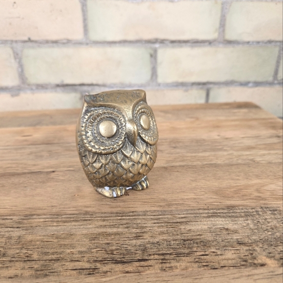 Vintage Brass Owl - Picture 6 of 6